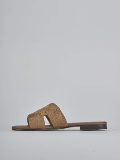 Outlet Ciabatte tacco 1cm pelle Donna Ciabatte