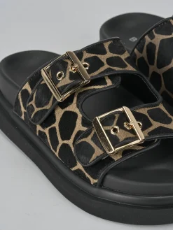 Best Ciabatte tacco 1cm pelle Donna Ciabatte