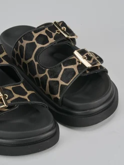 Best Ciabatte tacco 1cm pelle Donna Ciabatte