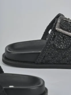 Online Ciabatte tacco 1cm pelle Donna Ciabatte