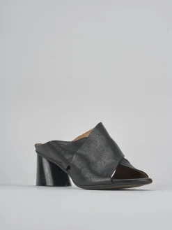 Discount Ciabatte tacco 5cm pelle Donna Ciabatte