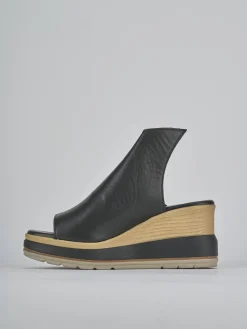 Ciabatte tacco 10cm pelle Donna Ciabatte