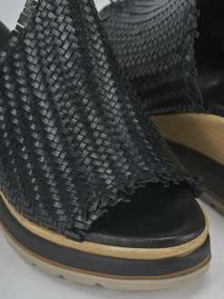 Online Ciabatte tacco 8cm pelle Donna Ciabatte