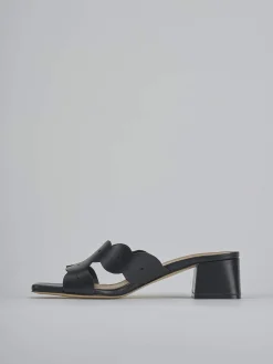 Online Ciabatte tacco 5cm pelle Donna Ciabatte