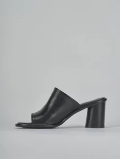 Sale Ciabatte tacco 6cm pelle Donna Ciabatte