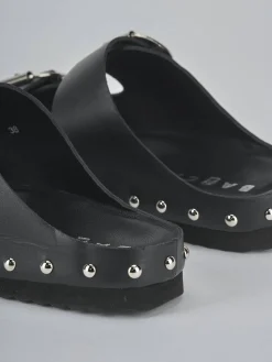 Sale Ciabatte tacco 1cm pelle Donna Ciabatte