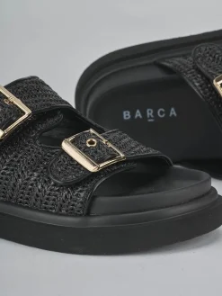 Ciabatte tacco 1cm pelle Donna Ciabatte