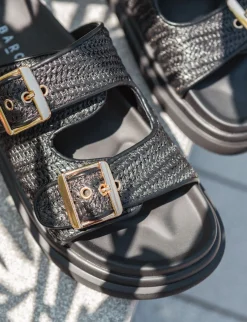 Ciabatte tacco 1cm pelle Donna Ciabatte