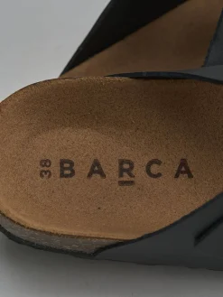 Best Ciabatte tacco 1cm pelle Donna Ciabatte