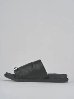 Online Ciabatte tacco 1cm pelle Donna Ciabatte