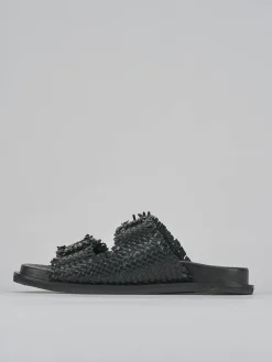 Ciabatte tacco 1cm pelle Donna Ciabatte