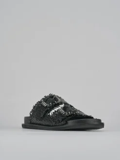 Ciabatte tacco 1cm pelle Donna Ciabatte