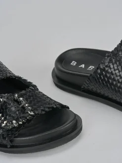 Ciabatte tacco 1cm pelle Donna Ciabatte