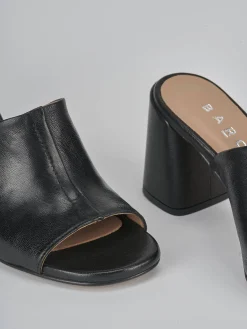 Hot Ciabatte tacco 7cm pelle Donna Ciabatte