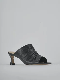 Clearance Ciabatte tacco 6cm pelle Donna Ciabatte