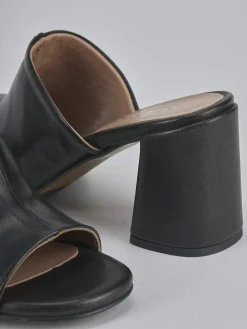 Hot Ciabatte tacco 7cm pelle Donna Ciabatte