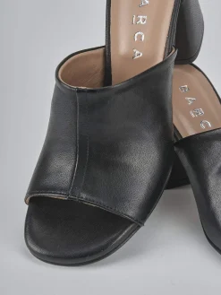 Hot Ciabatte tacco 7cm pelle Donna Ciabatte