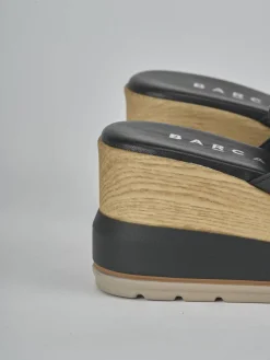 Sale Ciabatte tacco 9cm pelle Donna Ciabatte