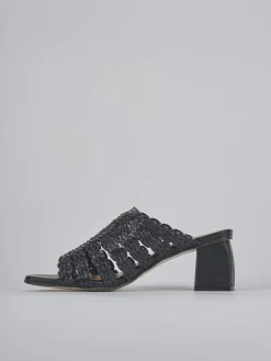 Hot Ciabatte tacco 5cm pelle Donna Ciabatte