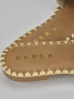 Discount Ciabatte tacco 1cm pelle Donna Ciabatte