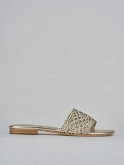 New Ciabatte tacco 1cm pelle Donna Ciabatte