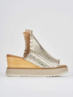 Ciabatte tacco 8cm pelle Donna Ciabatte