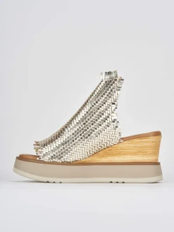 Ciabatte tacco 8cm pelle Donna Ciabatte