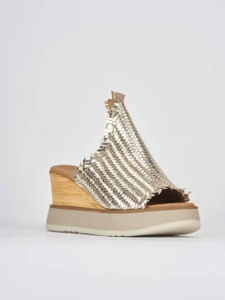 Ciabatte tacco 8cm pelle Donna Ciabatte