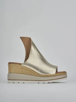 New Ciabatte tacco 10cm pelle Donna Ciabatte