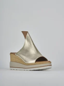 New Ciabatte tacco 10cm pelle Donna Ciabatte