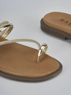 Outlet Ciabatte tacco 1cm pelle Donna Ciabatte