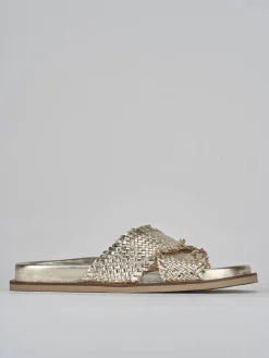 Ciabatte tacco 1cm pelle Donna Ciabatte