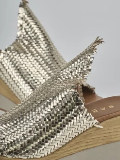 Sale Ciabatte tacco 8cm pelle Donna Ciabatte