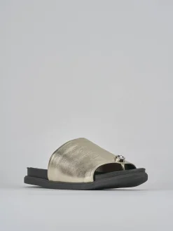 Ciabatte tacco 1cm pelle Donna Ciabatte