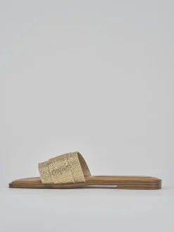 New Ciabatte tacco 1cm pelle Donna Ciabatte