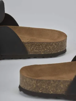 New Ciabatte tacco 1cm pelle testa Uomo Ciabatte