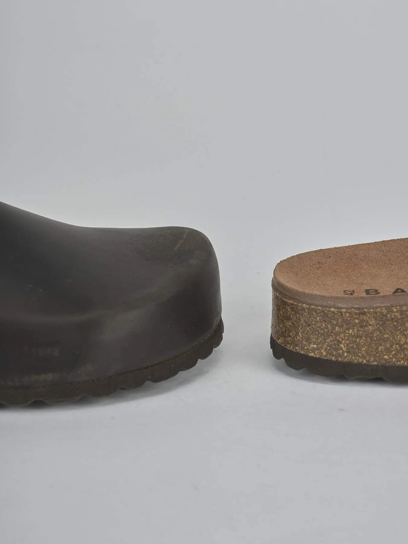 Online Ciabatte tacco 1cm pelle Uomo Ciabatte