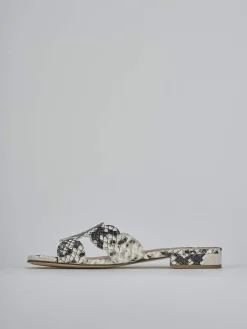 Sale Ciabatte tacco 1cm pitone Donna Ciabatte