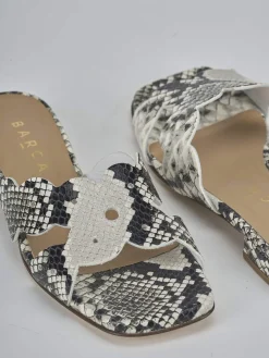 Sale Ciabatte tacco 1cm pitone Donna Ciabatte