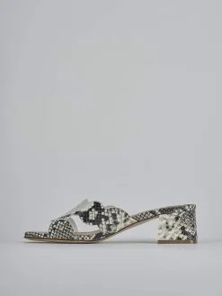 Online Ciabatte tacco 5cm pitone Donna Ciabatte