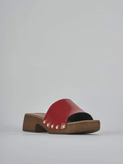 New Ciabatte tacco 3cm vernice Donna Ciabatte