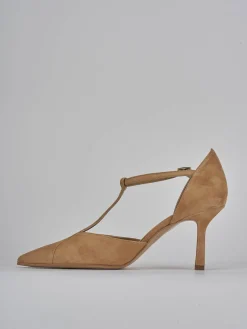 New Décolleté tacco 7cm camoscio Donna Décolleté