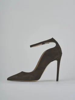 New Décolleté tacco 10cm camoscio testa Donna Décolleté