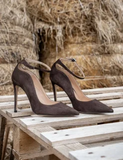 New Décolleté tacco 10cm camoscio testa Donna Décolleté