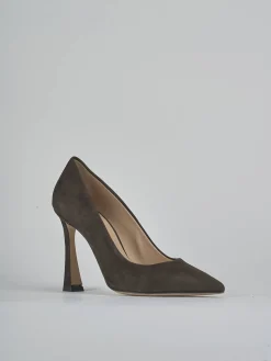 Online Décolleté tacco 9cm camoscio testa Donna Décolleté