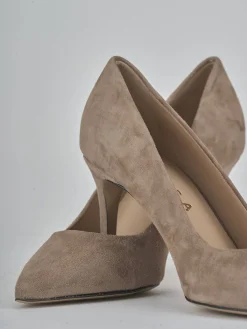 Discount Décolleté tacco 7cm camoscio Donna Décolleté