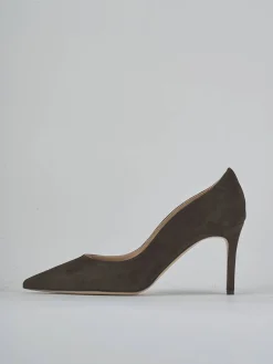 Décolleté tacco 7cm camoscio testa Donna Décolleté