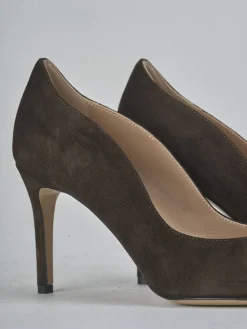 Décolleté tacco 7cm camoscio testa Donna Décolleté