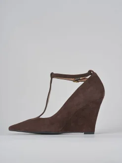 Décolleté tacco 9cm camoscio testa Donna Décolleté