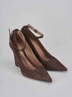 Décolleté tacco 9cm camoscio testa Donna Décolleté